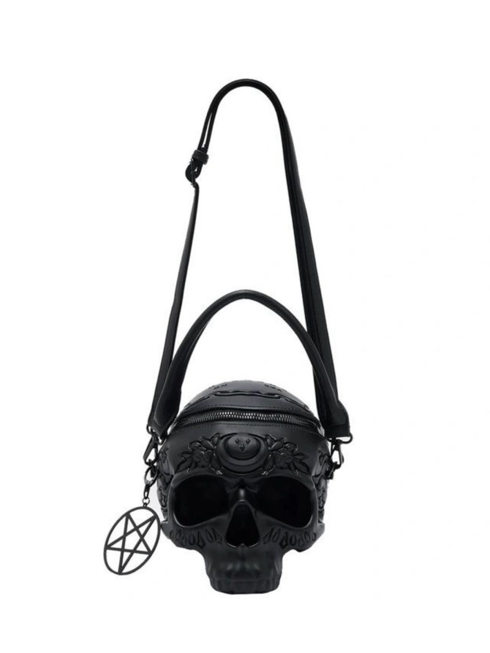 🖤☠️Killstar RARE ‘Contact the dead’ Skull Bag w/ Pentagram Charm RETIRED/DC’d